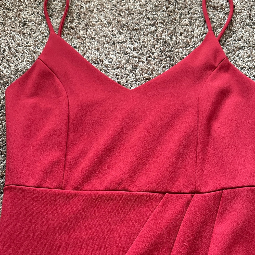 Lulu's Red Spaghetti-Strap Mini Dress - Picture 2 of 4